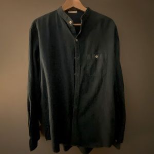 Indigo long sleeve shirt